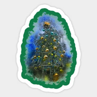 Styled Christmas Tree Sticker